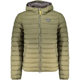 Green Polyamide Men Jacket