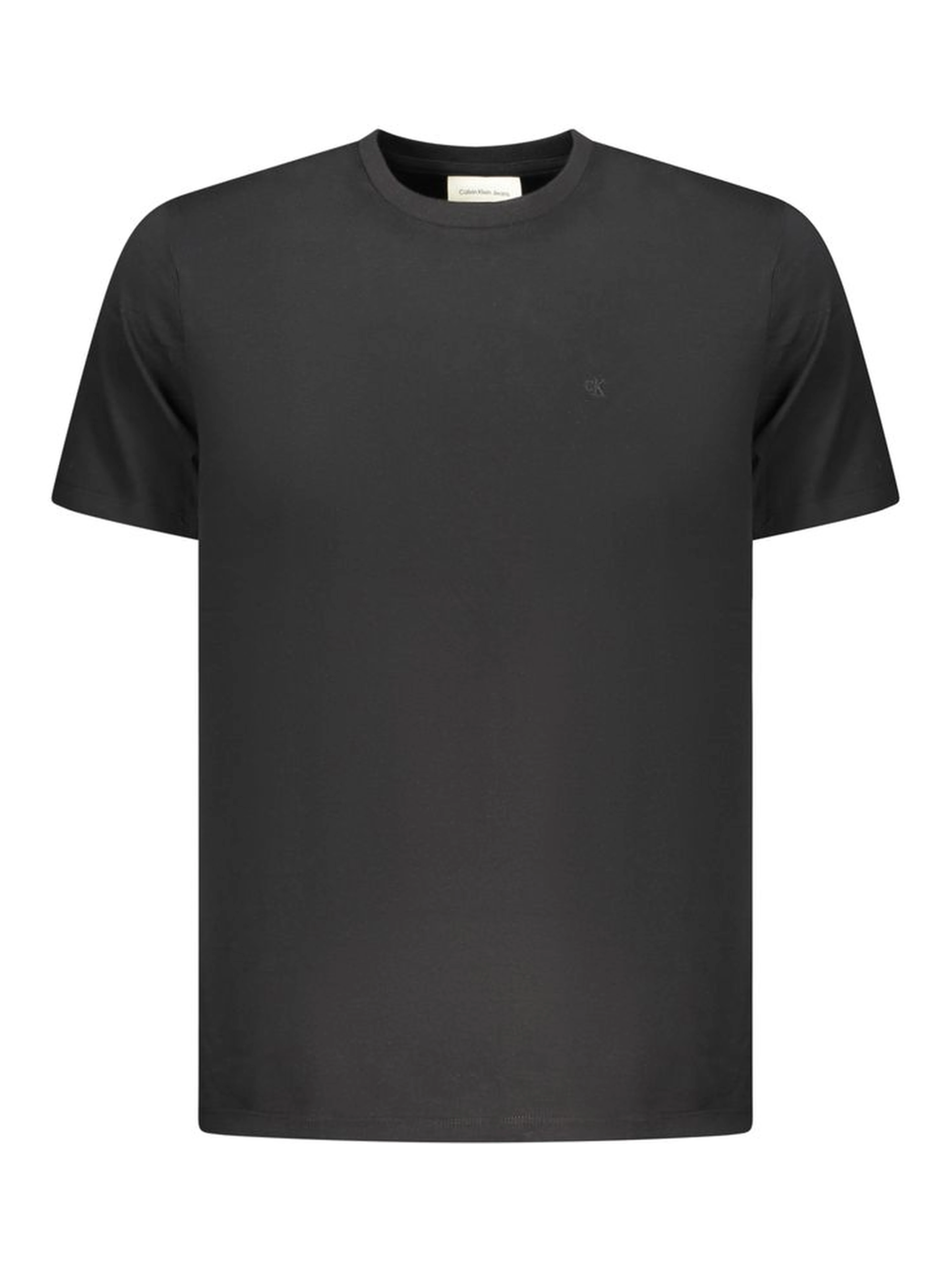 Black Cotton Men T-Shirt