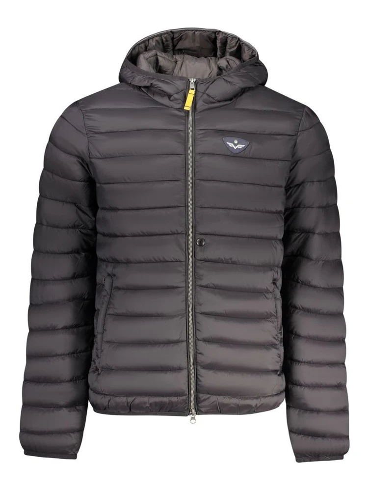 Black Polyamide Men Jacket