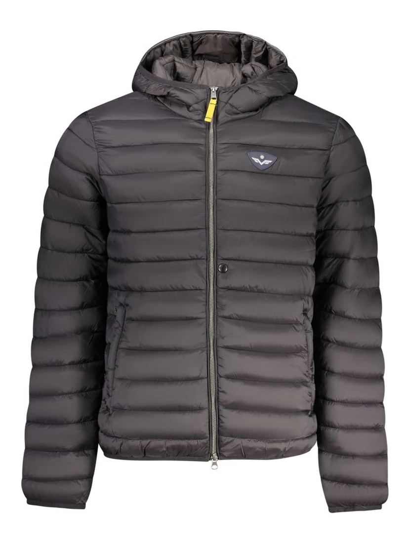Black Polyamide Men Jacket