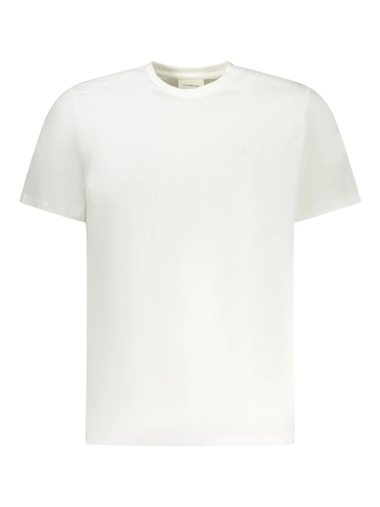 White Cotton Men T-Shirt