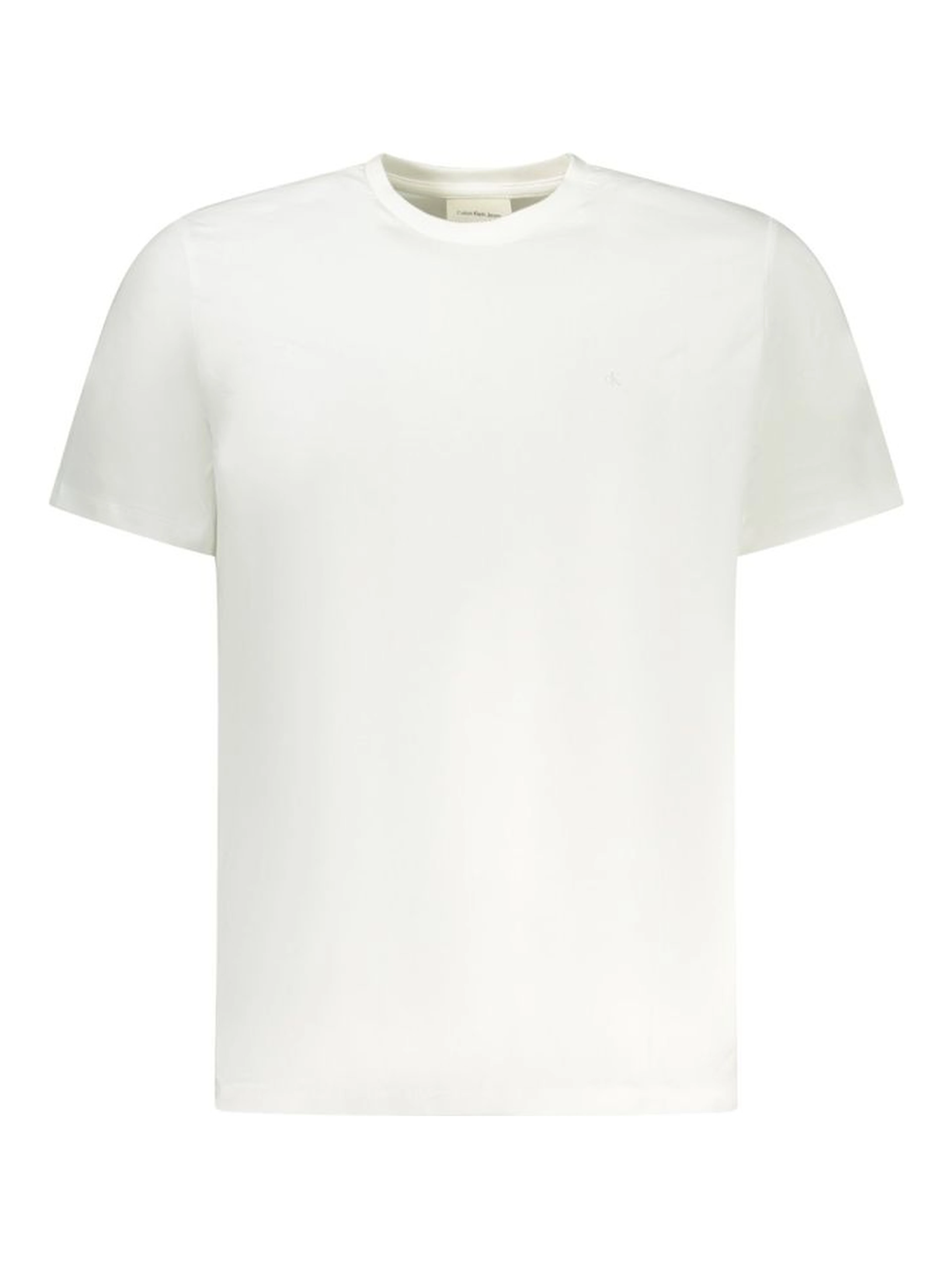 White Cotton Men T-Shirt