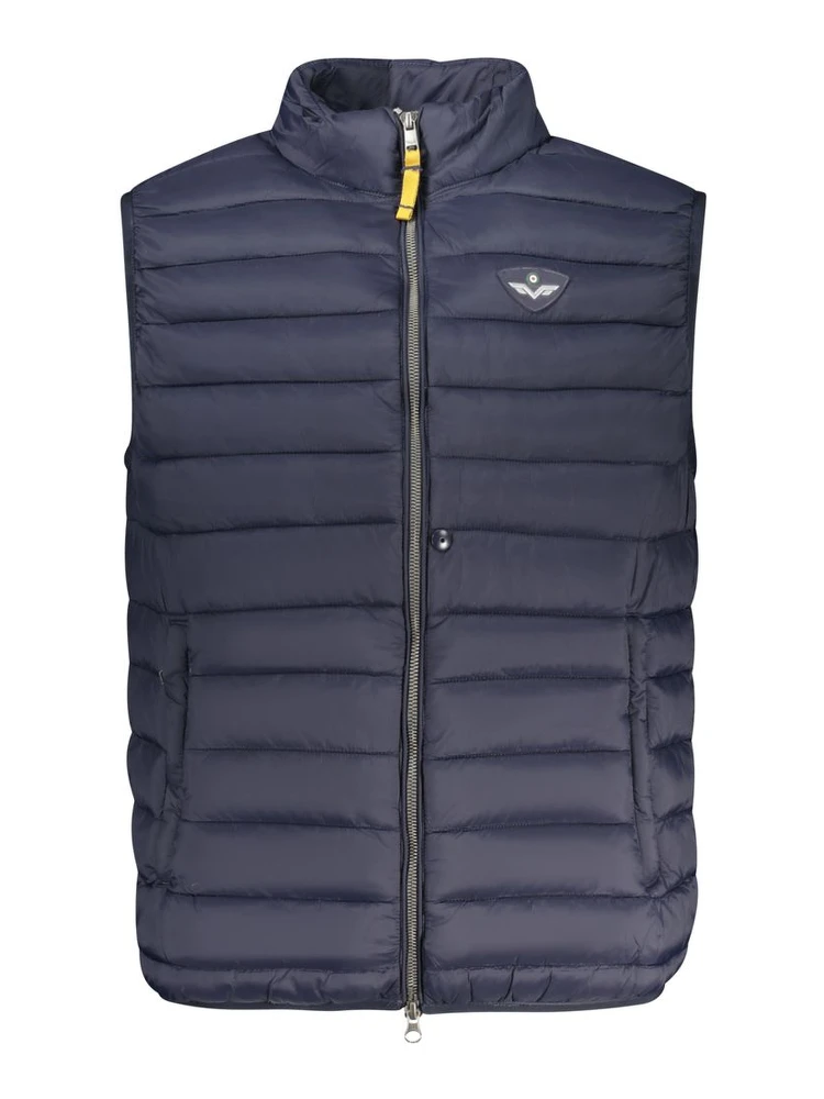 Blue Polyamide Men Jacket