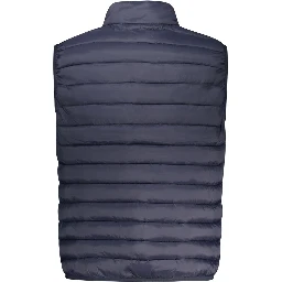 Blue Polyamide Men Jacket