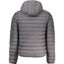 Gray Polyamide Men Jacket