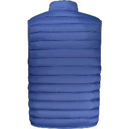 Blue Polyamide Men Jacket