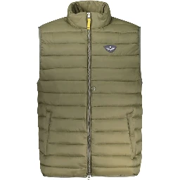 Green Polyamide Men Jacket