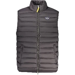 Black Polyamide Men Jacket