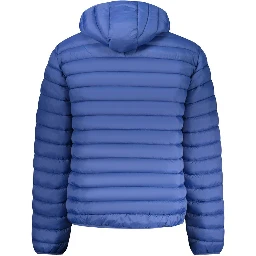 Blue Polyamide Men Jacket