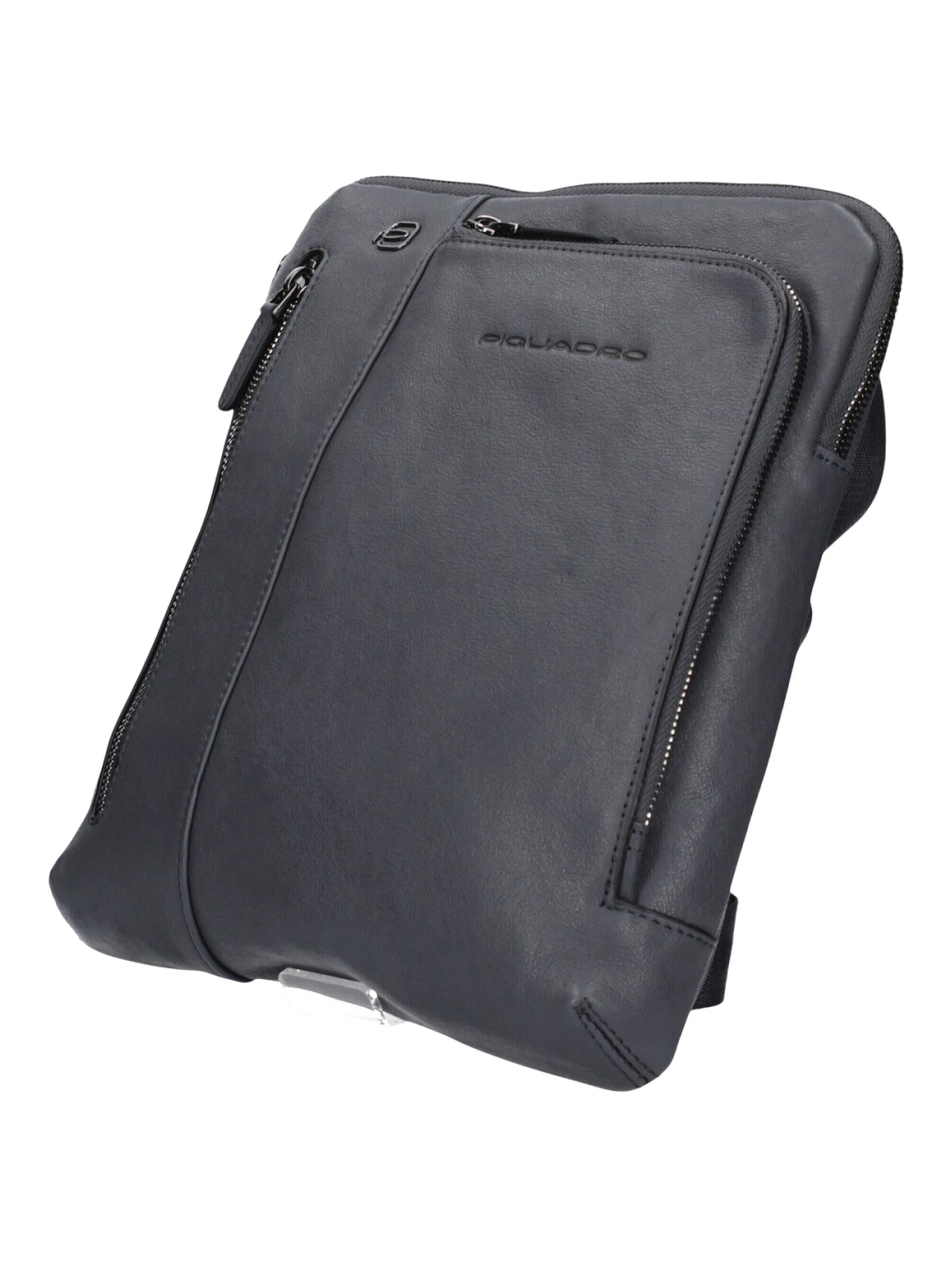 Black Square men's leather crossbody bag