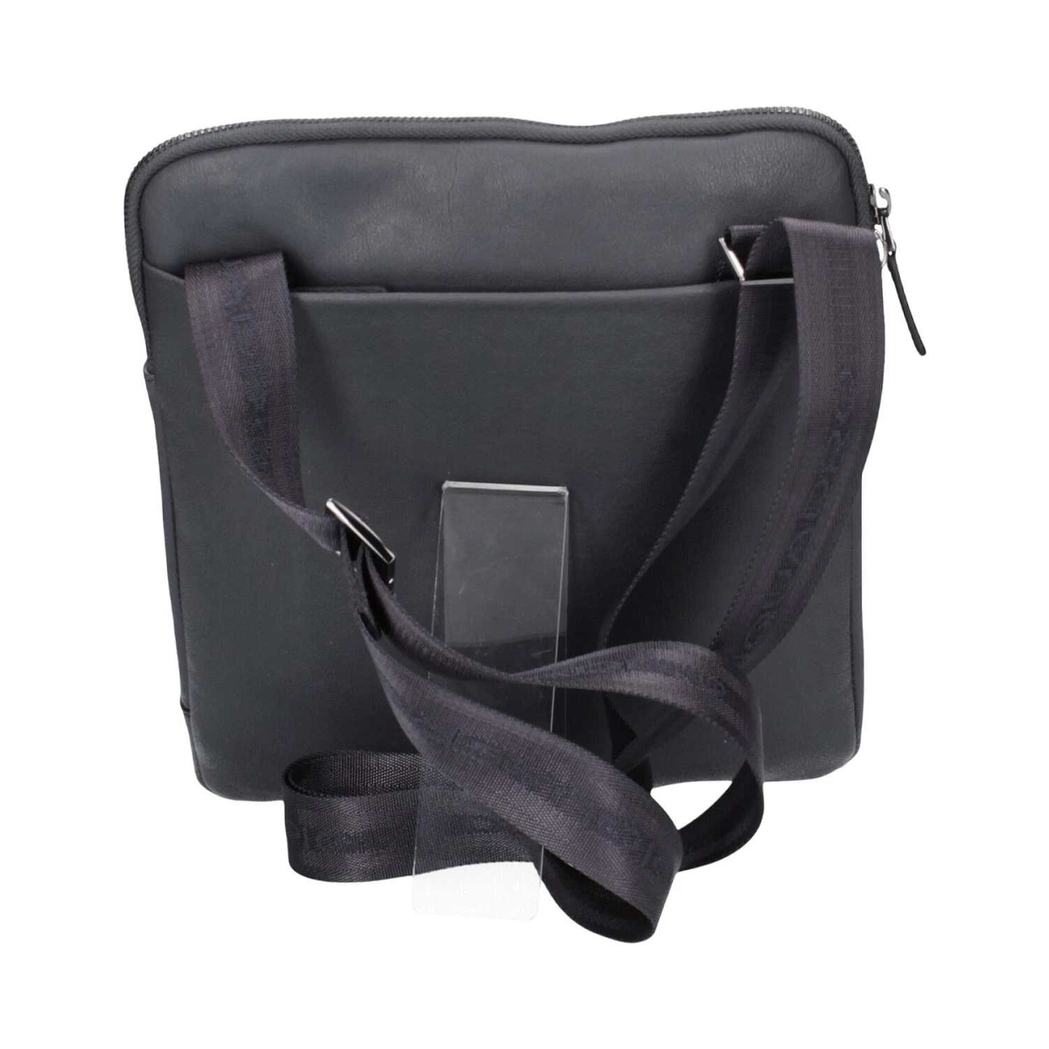 Black Square men's leather crossbody bag