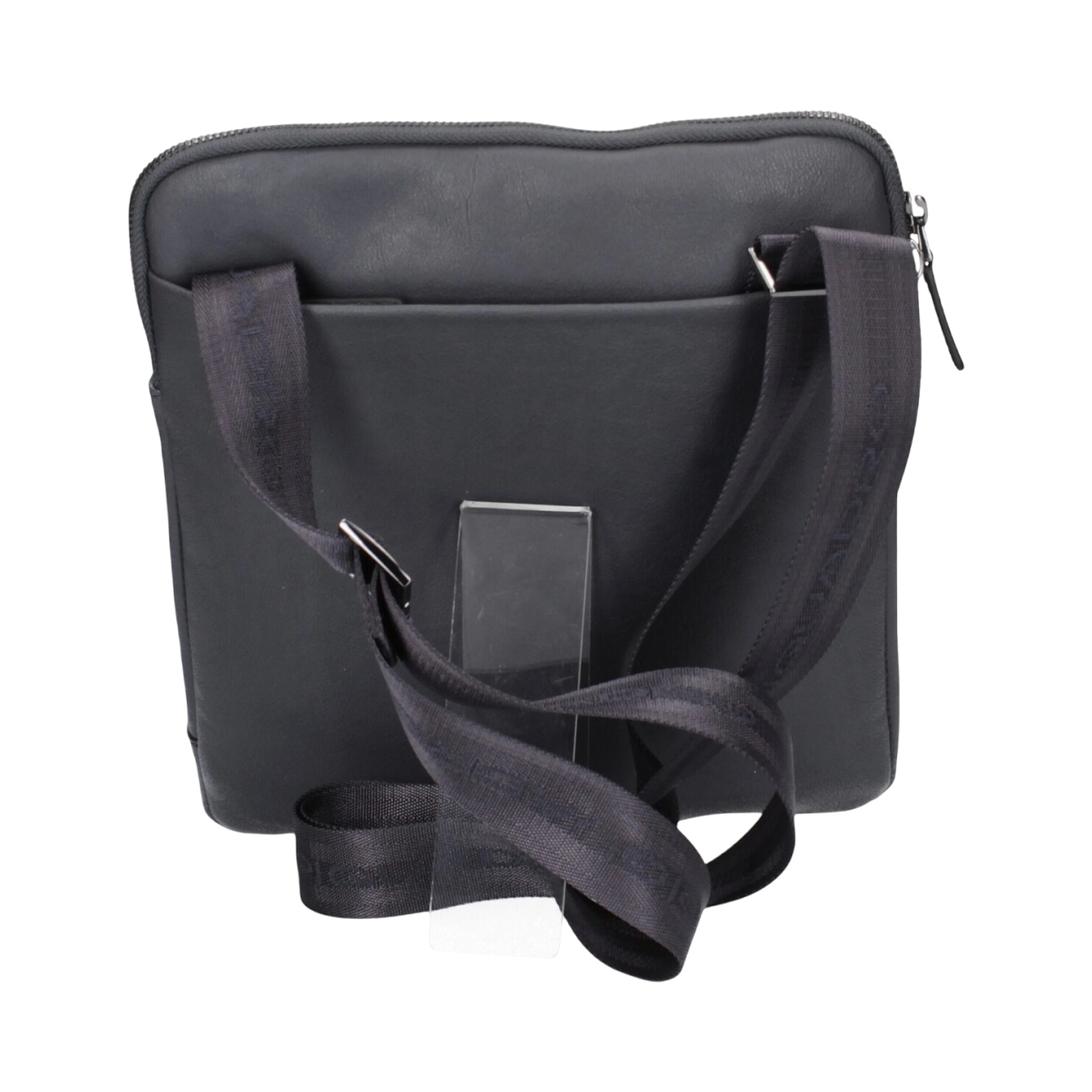 Black Square men's leather crossbody bag