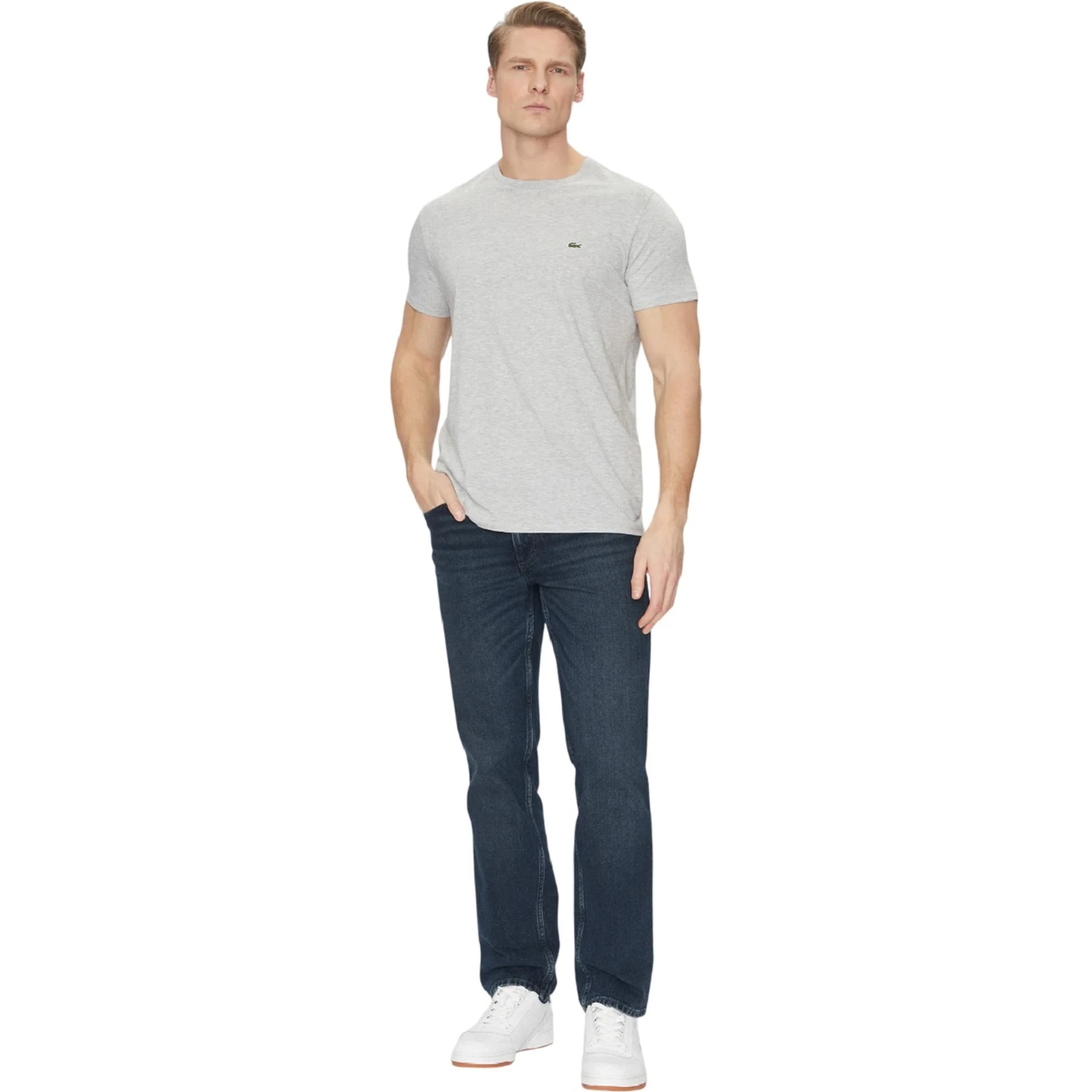 Lacoste T-shirts and Polos Grey