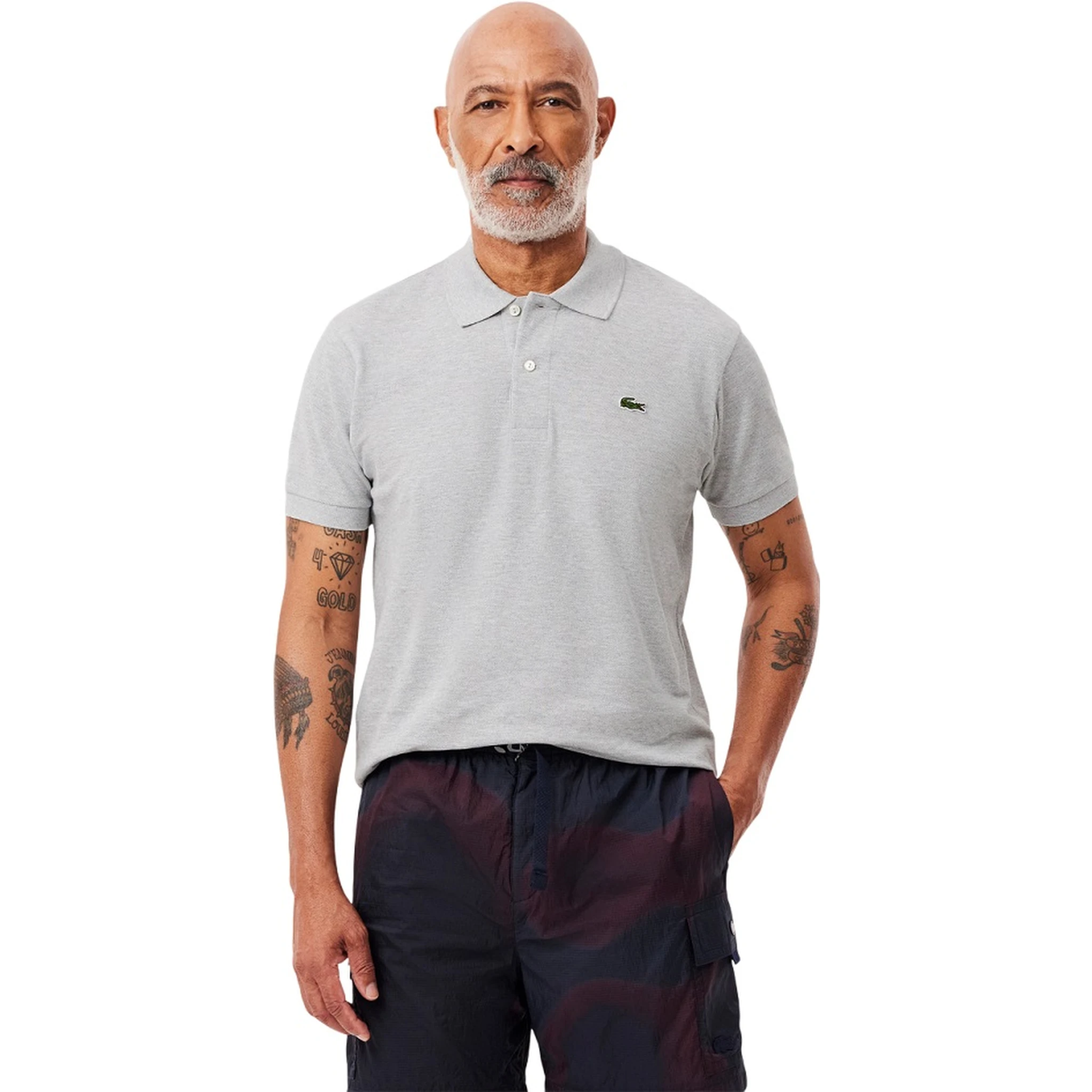 Lacoste T-shirts and Polos Grey