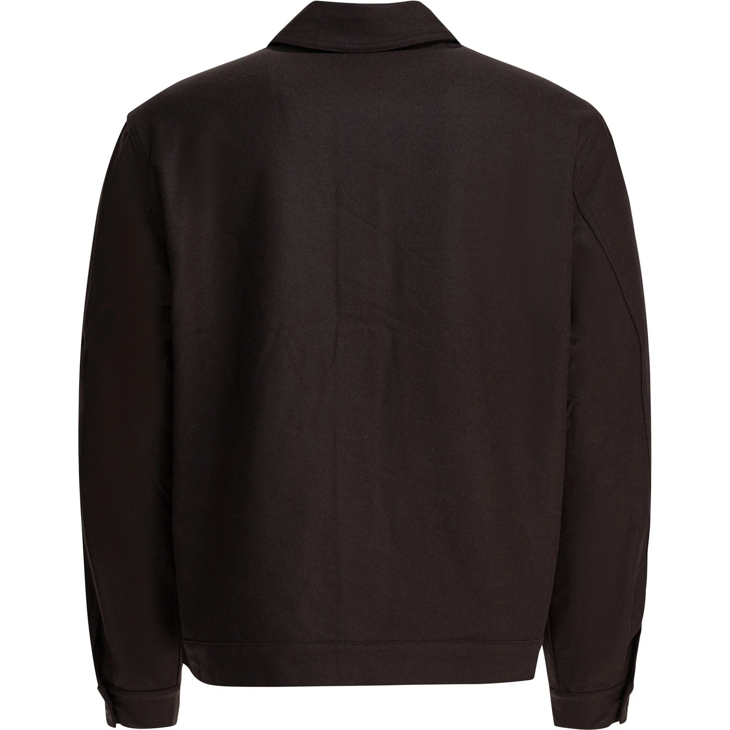 Wool blend overshirt jacket