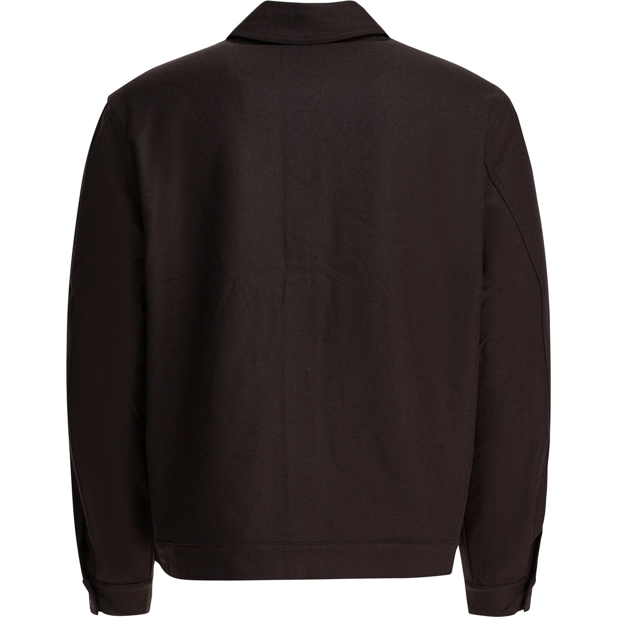 Wool blend overshirt jacket