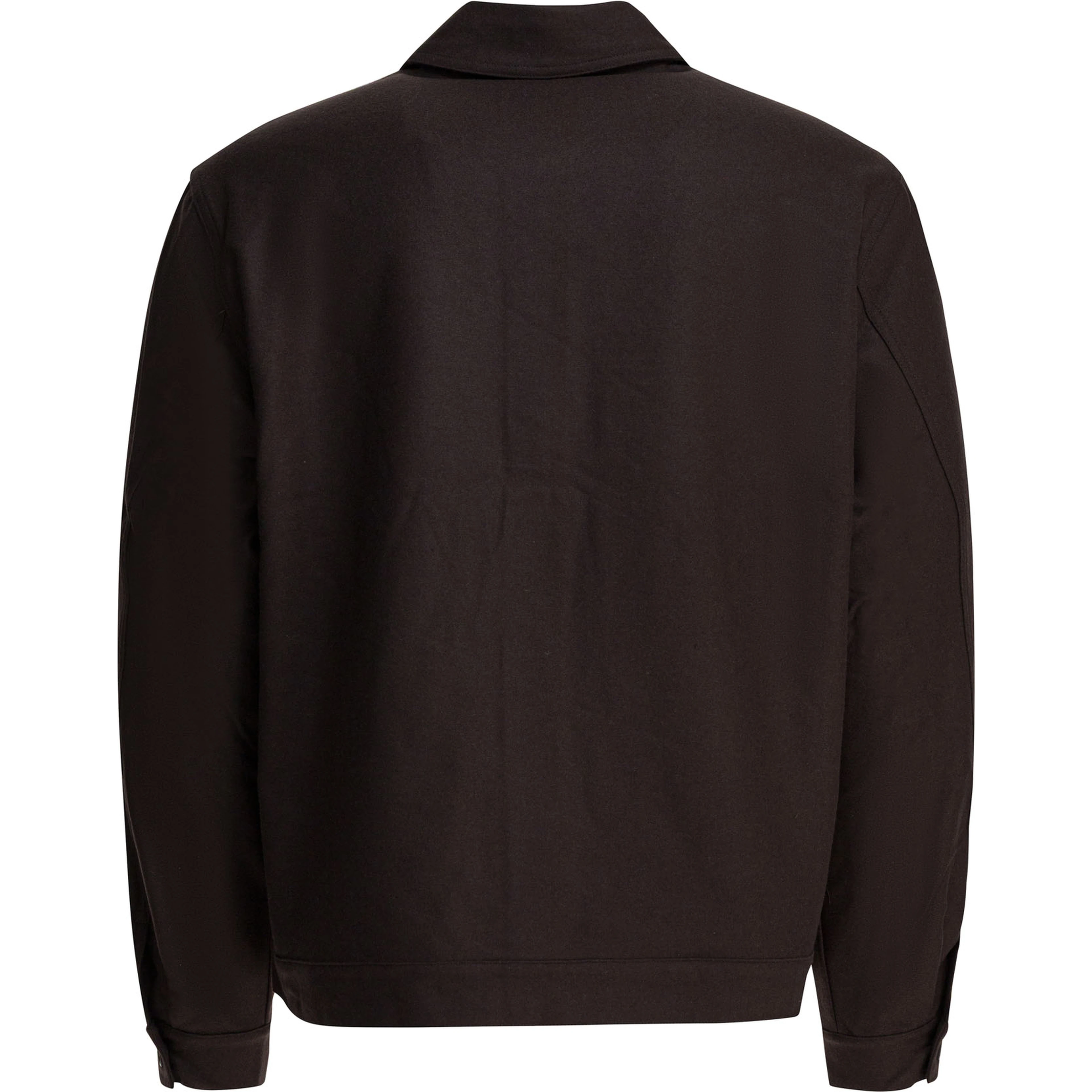 Wool blend overshirt jacket