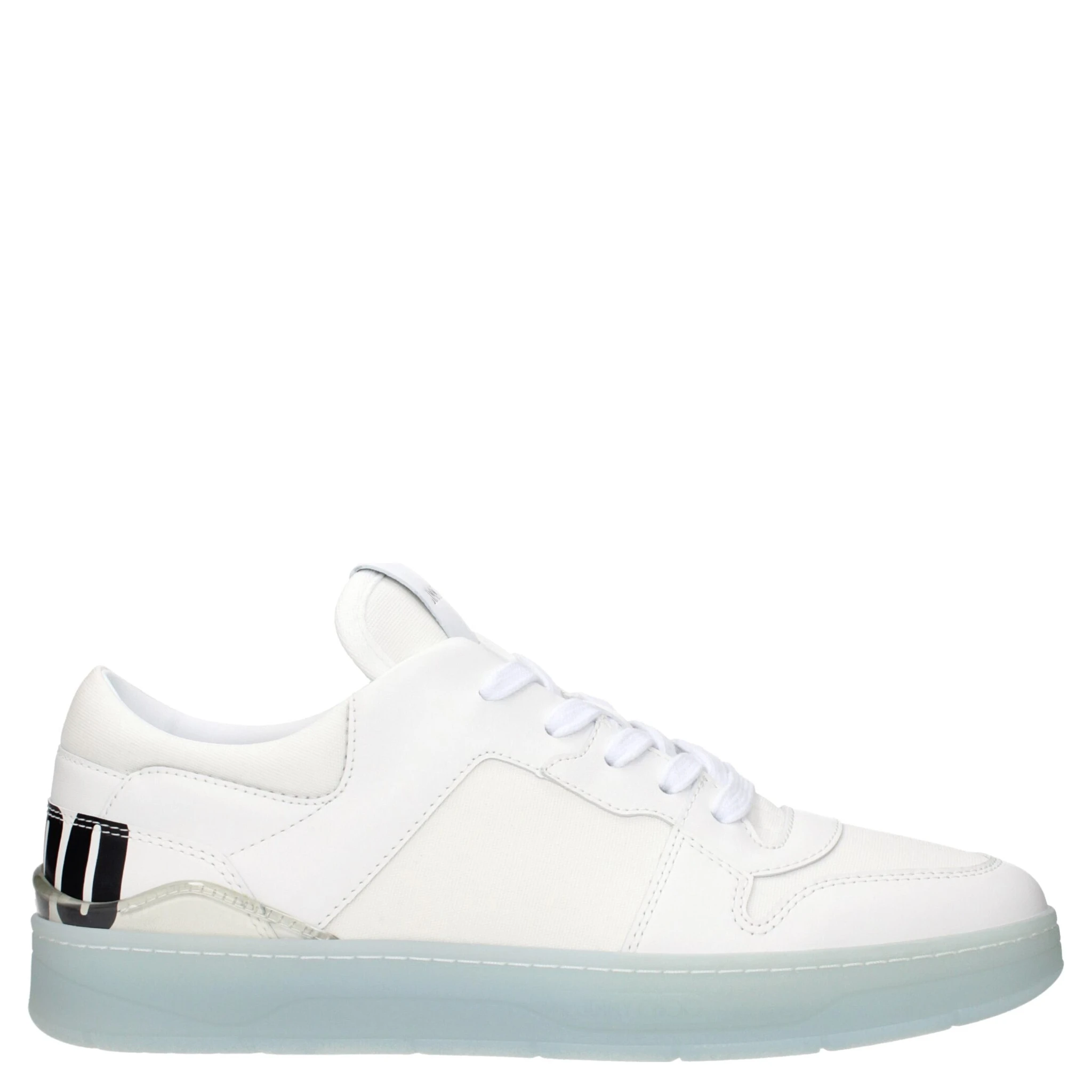 White Leather Low Top Sneakers