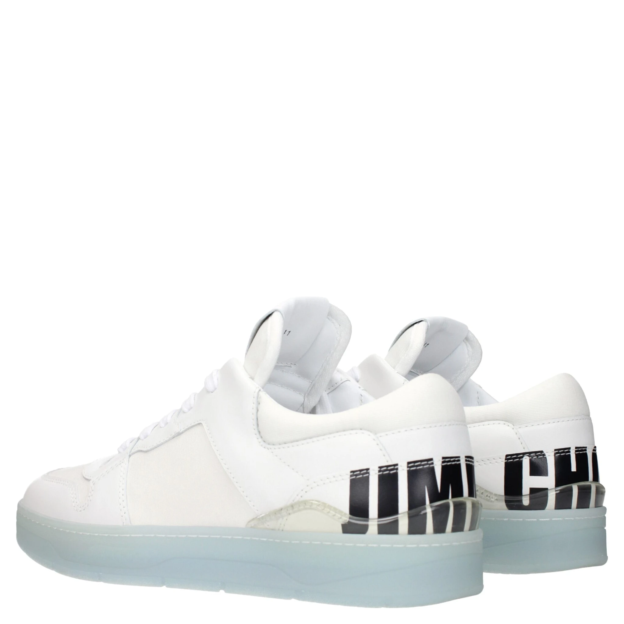 White Leather Low Top Sneakers