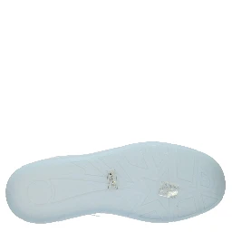 White Leather Low Top Sneakers