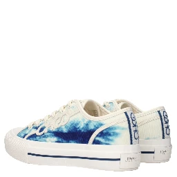 Beige Fabric Low Top Sneakers