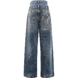 DOUBLE LAYER DENIM JEANS