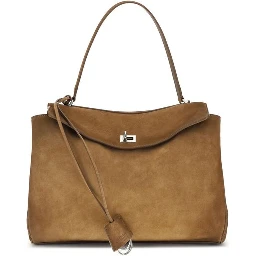 حقيبة كتف بوس توروس من جلد العجل البني