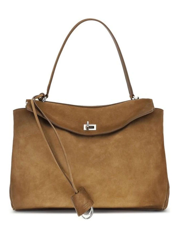 حقيبة كتف بوس توروس من جلد العجل البني