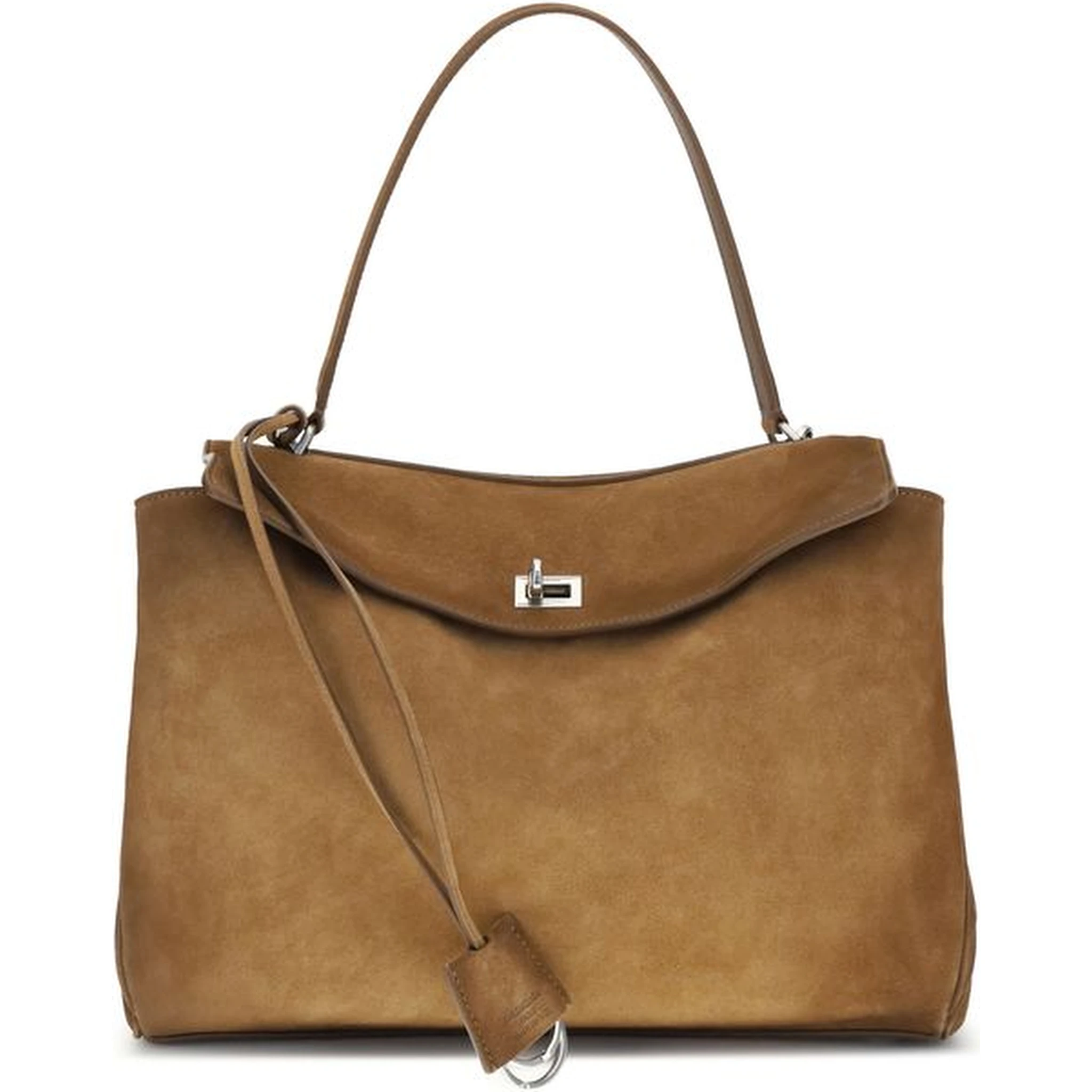 حقيبة كتف بوس توروس من جلد العجل البني