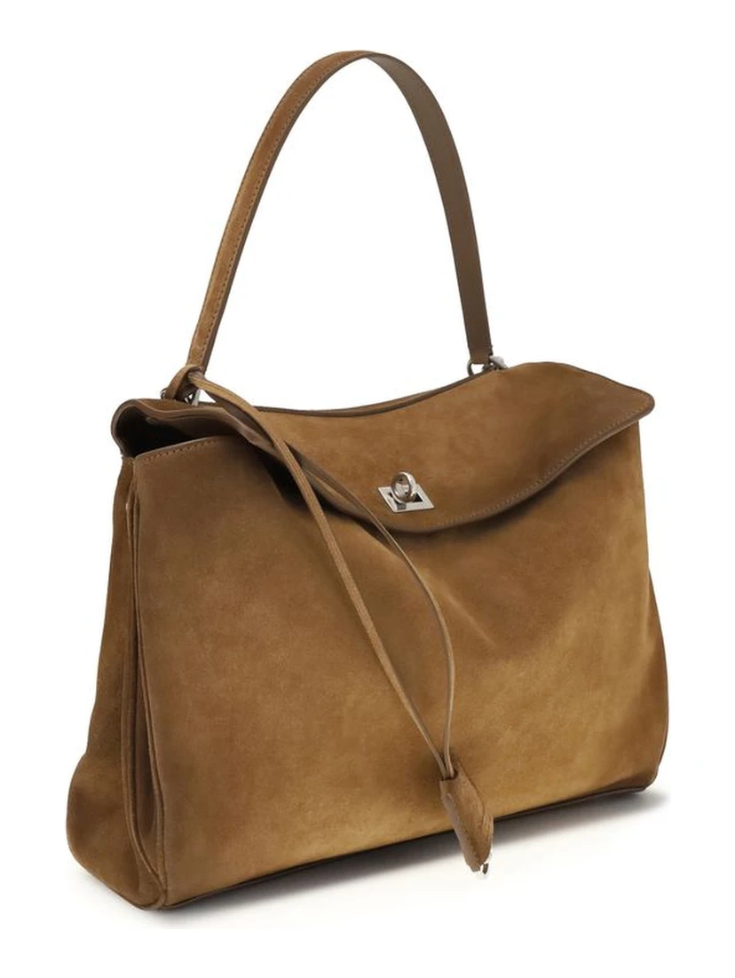 حقيبة كتف بوس توروس من جلد العجل البني