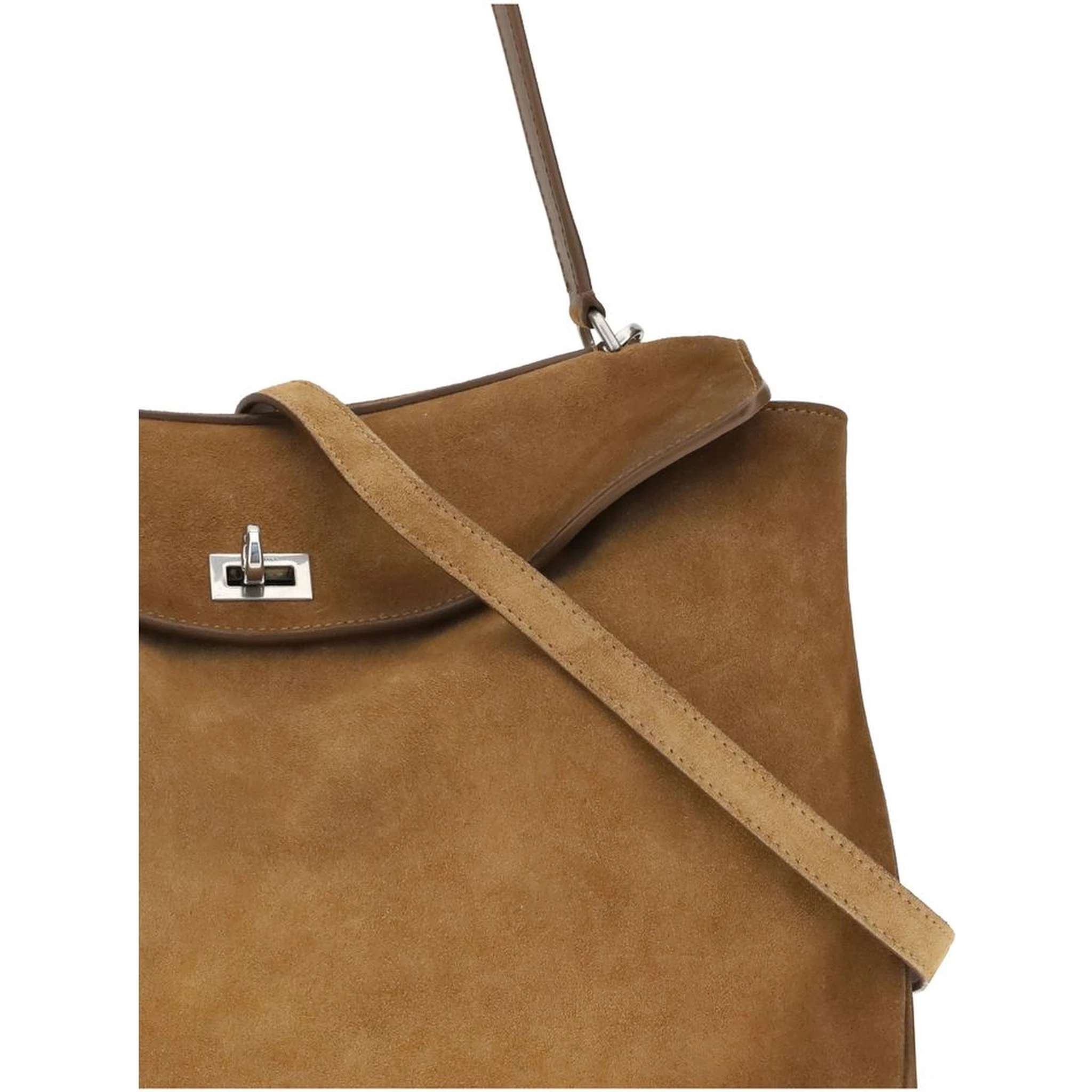 حقيبة كتف بوس توروس من جلد العجل البني