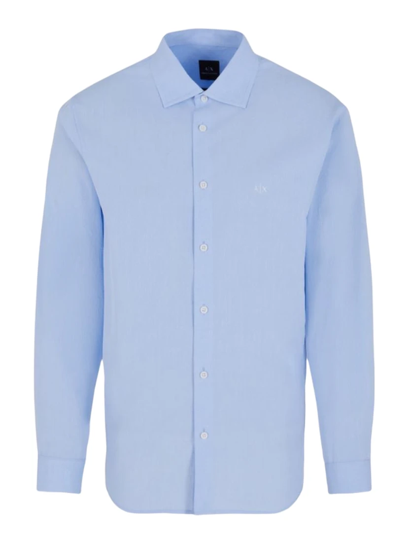 ARMANI EXCHANGE Shirts Clear Blue