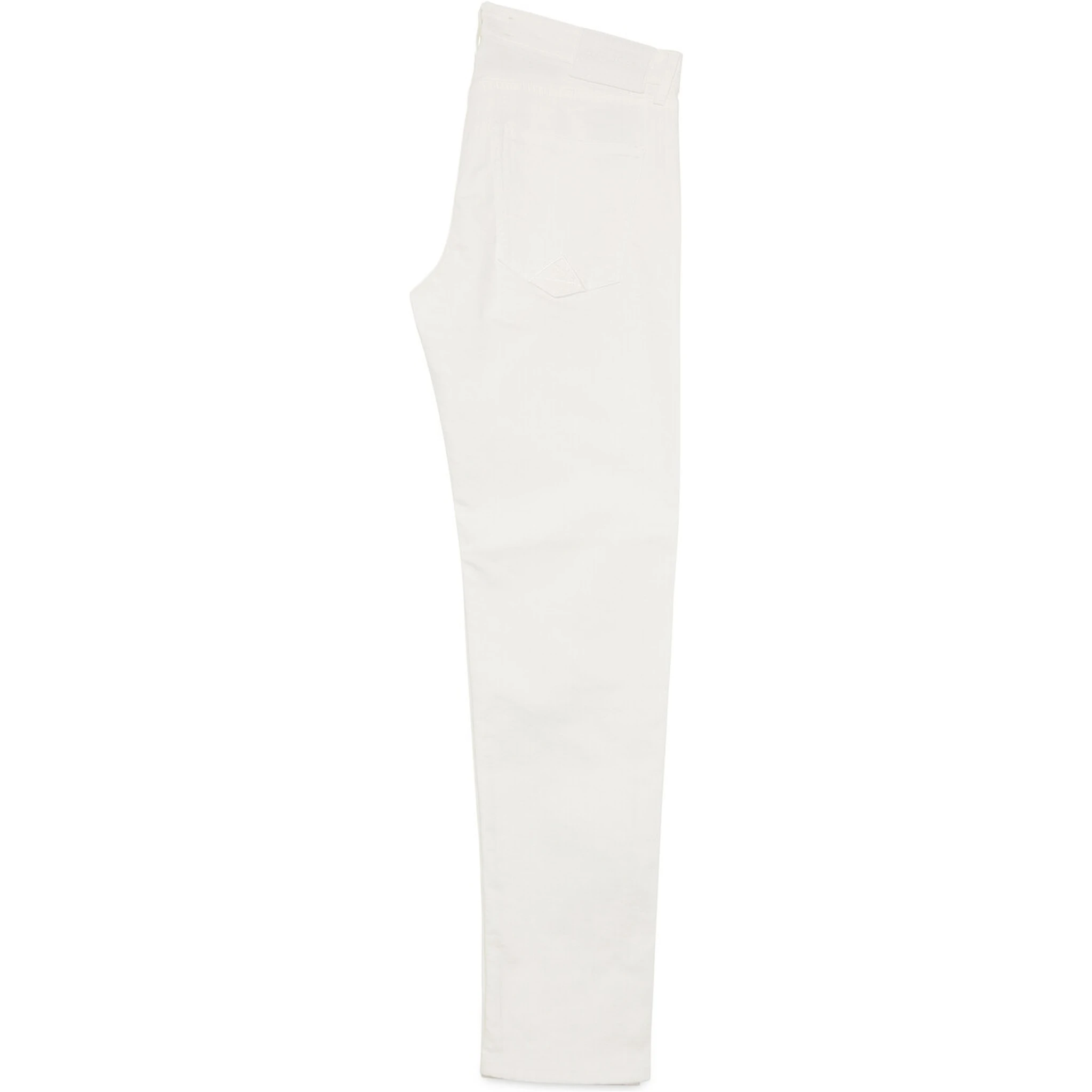 White slim-fit jeans