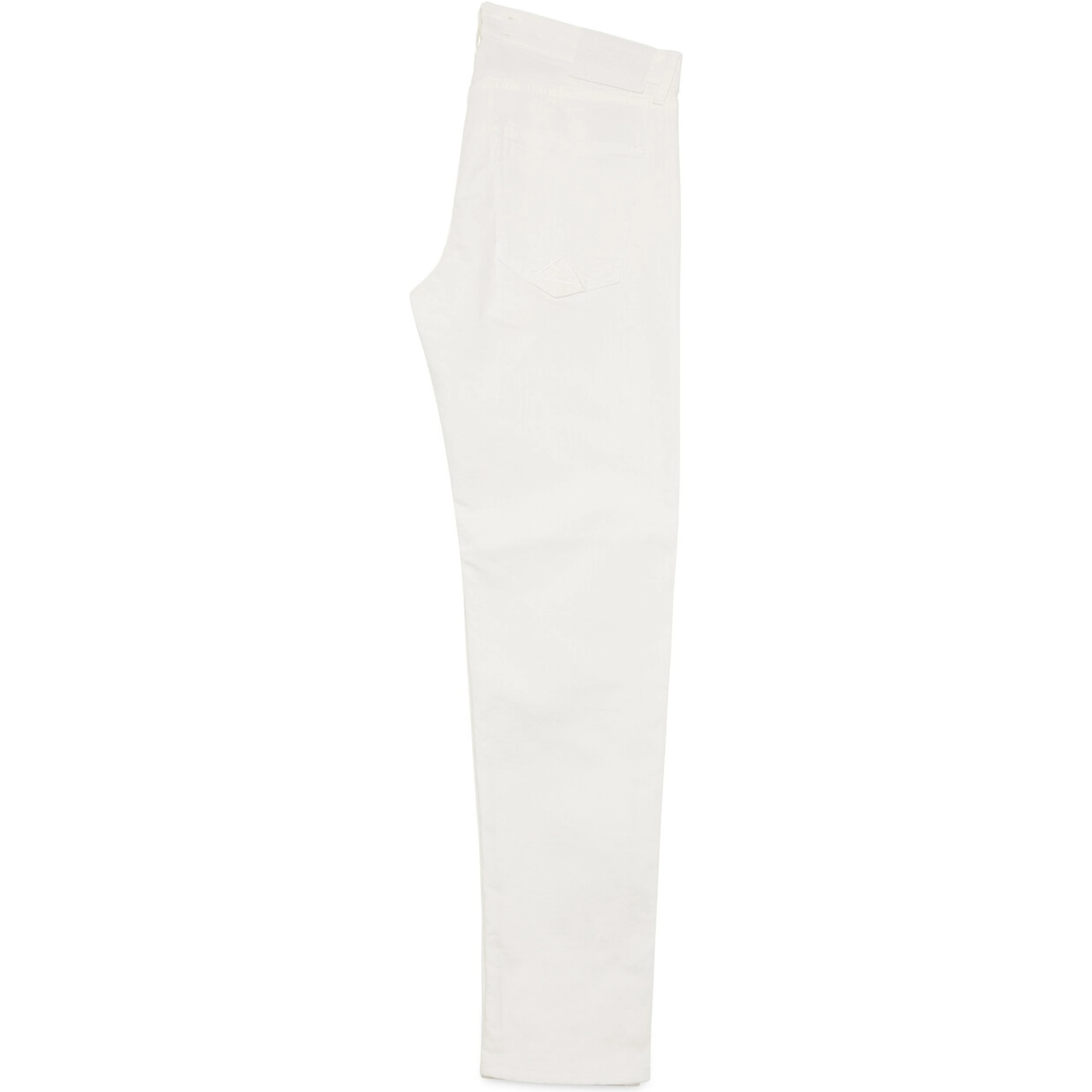 White slim-fit jeans