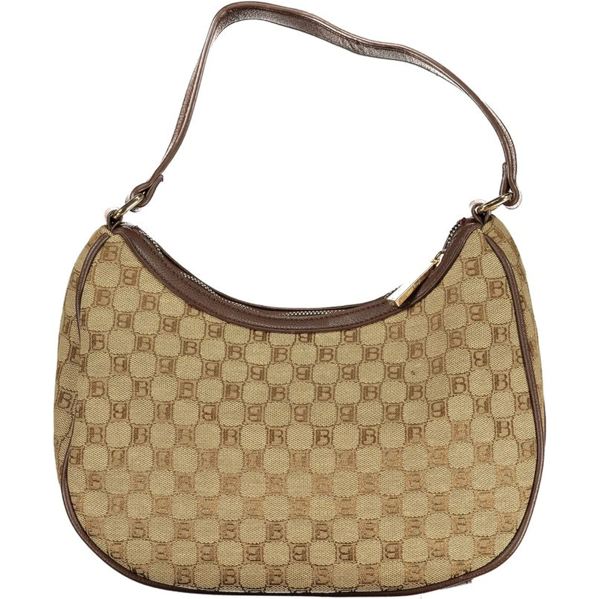 Beige Polyester Women Handbag