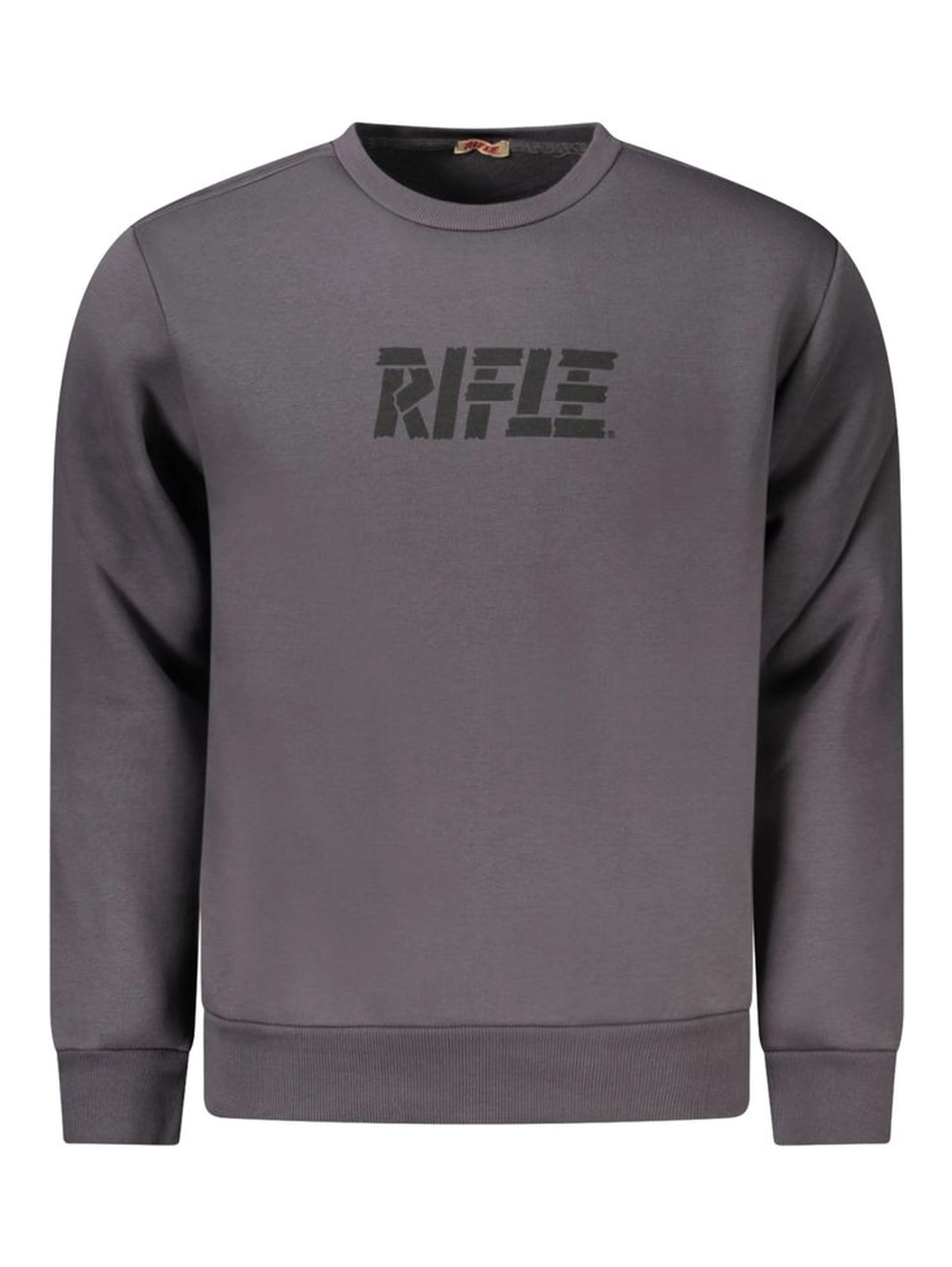 Gray Cotton Men Sweatshirt