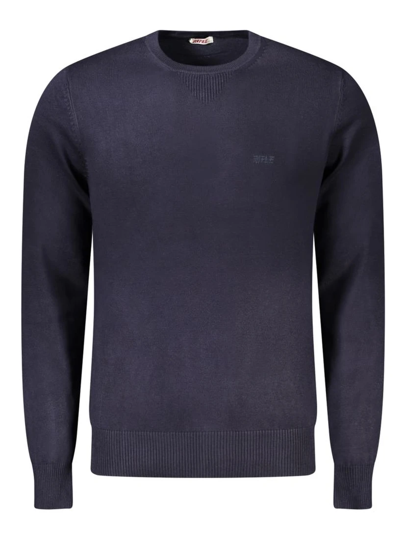 Blue Viscose Men's Sweater