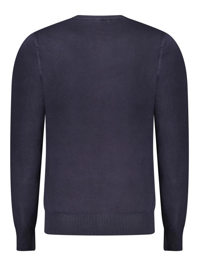Blue Viscose Men's Sweater