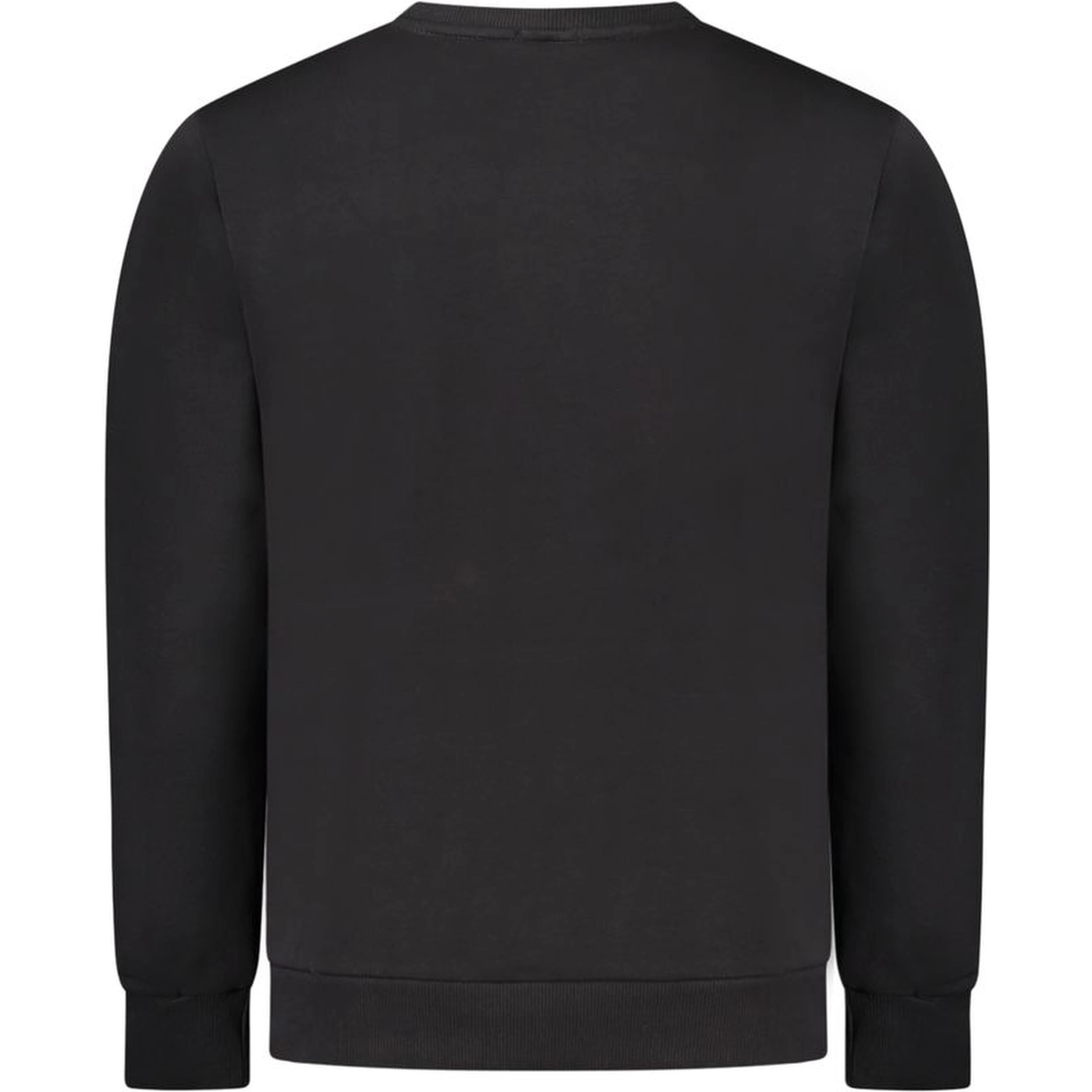 Black Cotton Men Sweatshirt