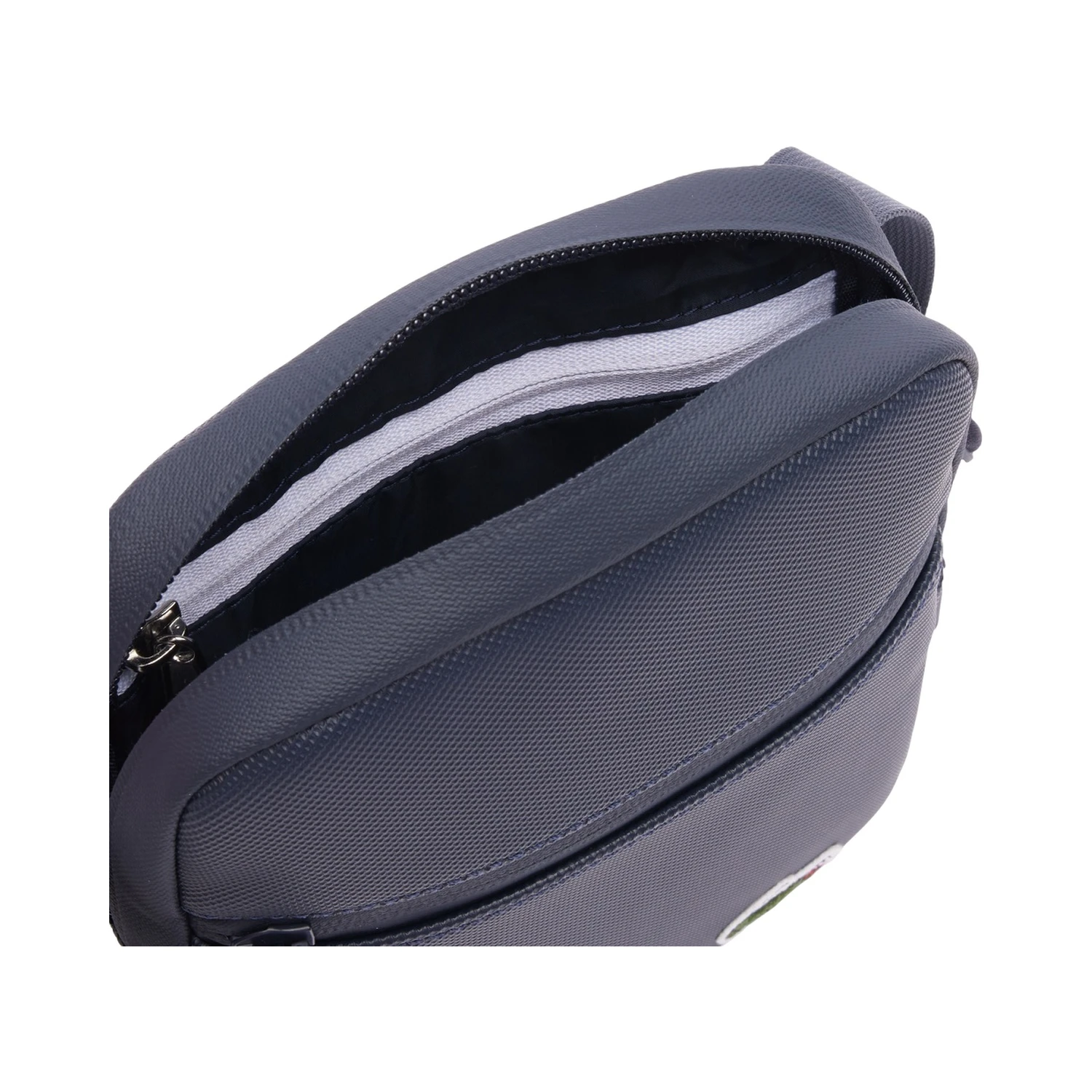 LCST coated canvas small flat crossbody bag