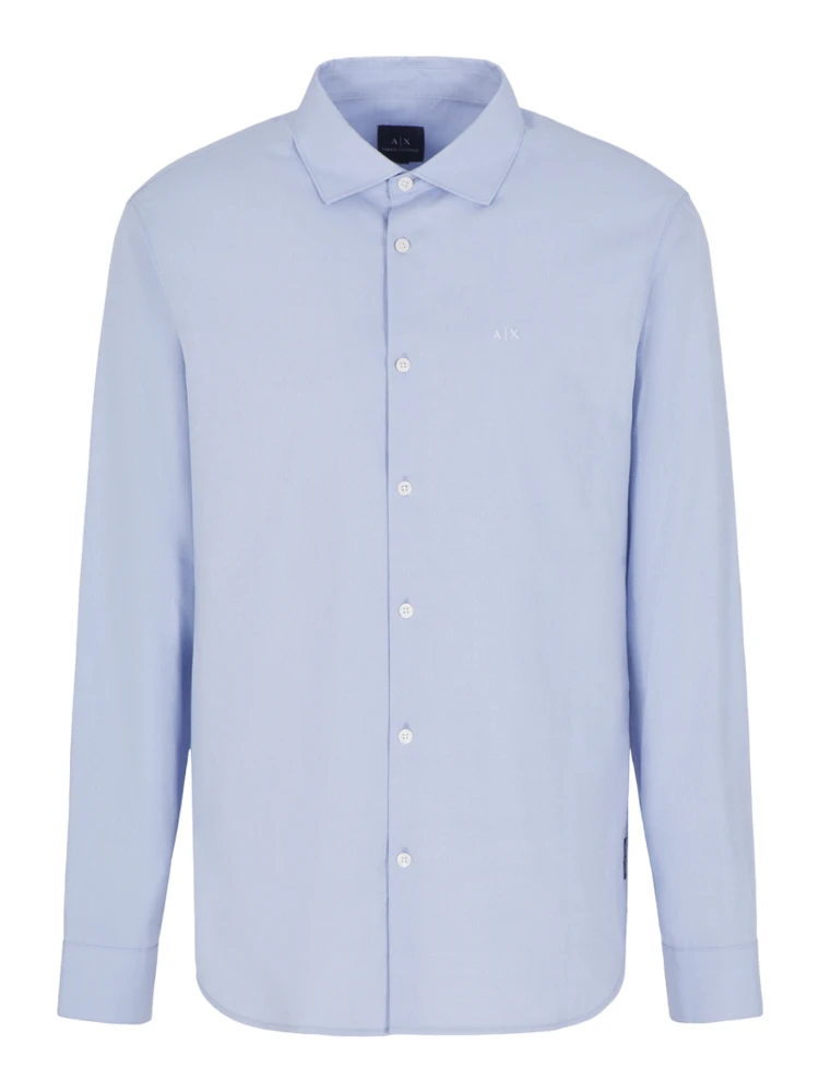 ARMANI EXCHANGE Shirts Clear Blue