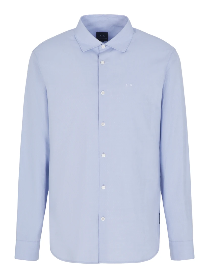 ARMANI EXCHANGE Shirts Clear Blue