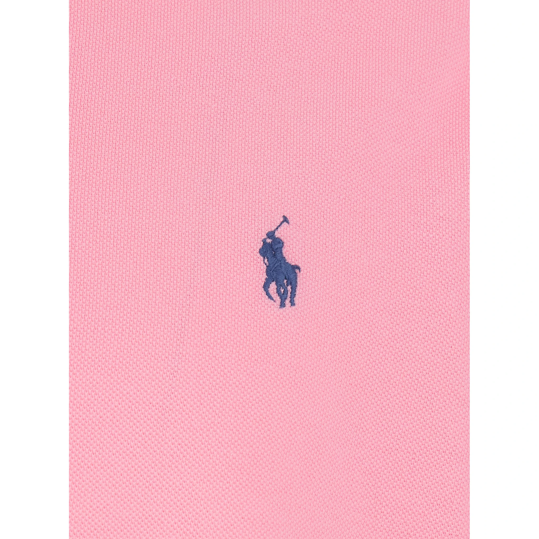 "Regular Fit" Pink Polo Shirt with Pony Detail on the Front in Cotton Piquet Man