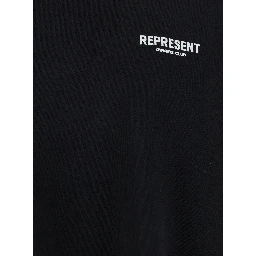 Black T-Shirt with Logo on the Front and Maxi Logo on the Back in Cotton Man