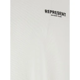 White T-Shirt with Logo on the Front and Maxi Logo on the Back in Cotton Man