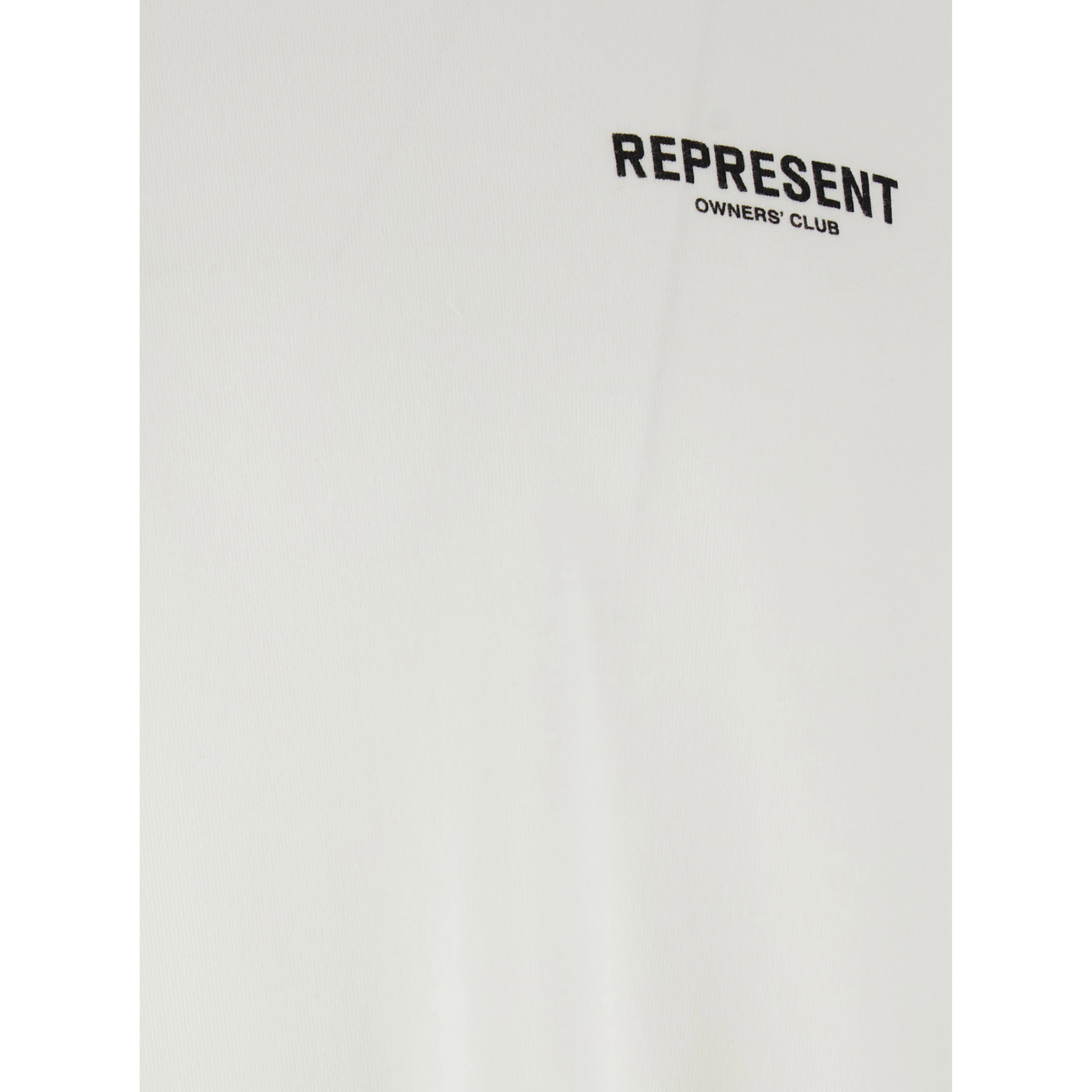 White T-Shirt with Logo on the Front and Maxi Logo on the Back in Cotton Man