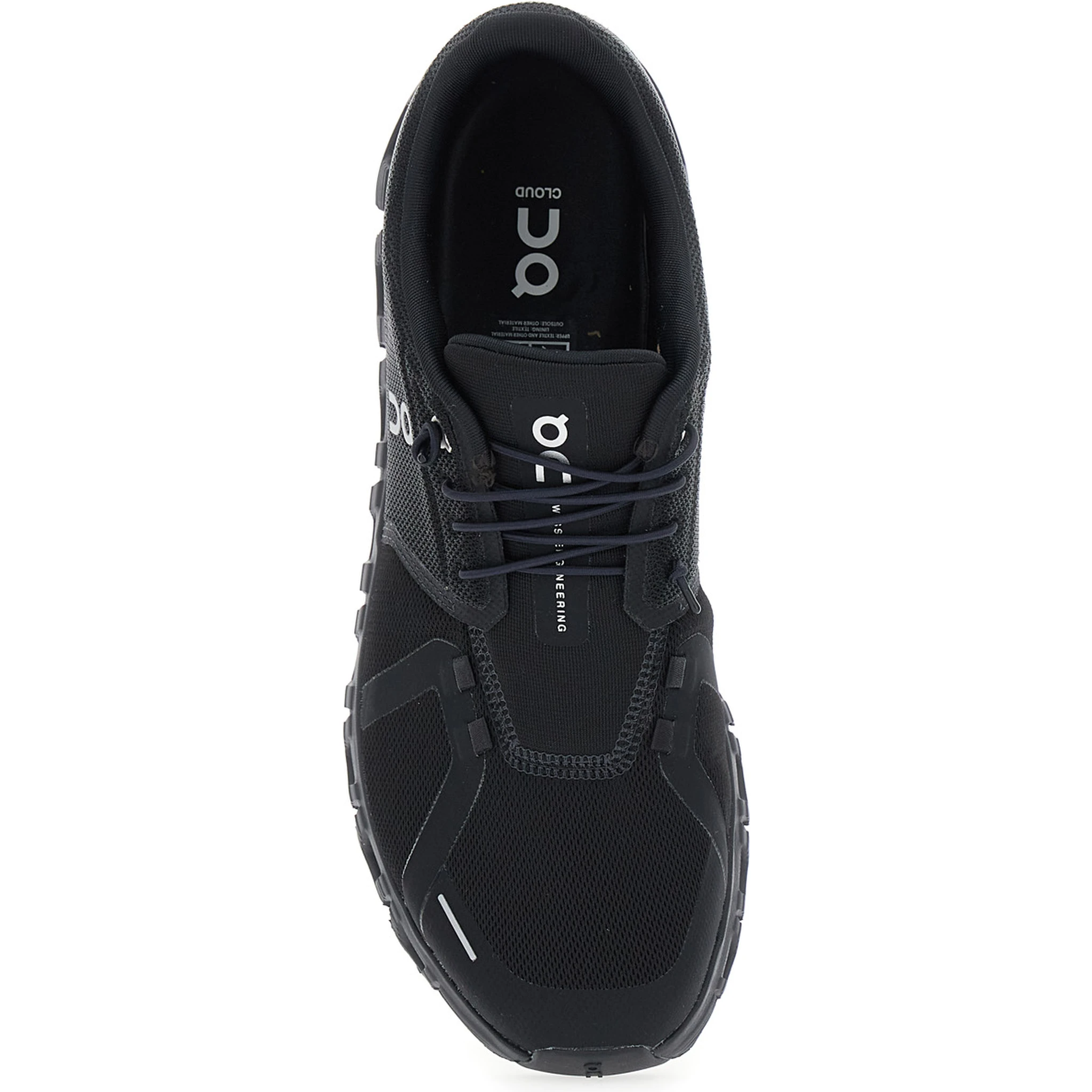 حذاء رياضي أسود منخفض من كلاود 6 بتفاصيل شبكية وشعار على الجانب مصنوع من قماش تقني رجالي