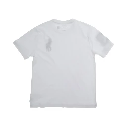 White Crewneck T-Shirt with Pony Embroidery on the Front in Cotton Boy