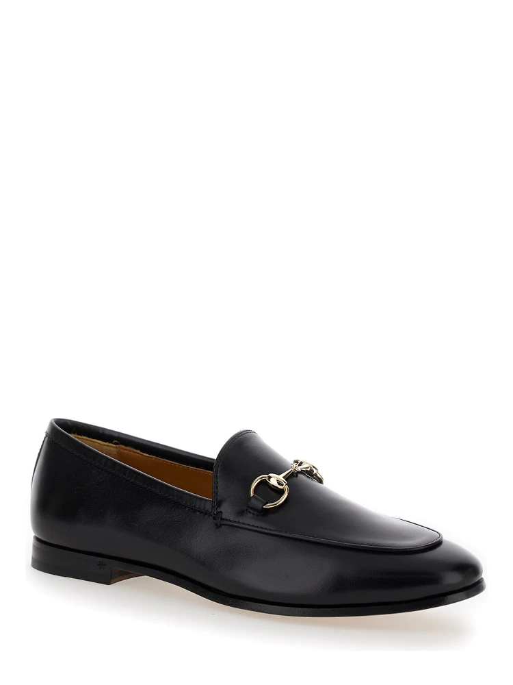 Jordaan Black Loafers with Horsebit Detail in Leather Woman alternative