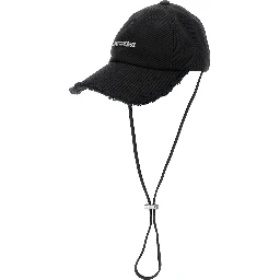 Cappello Le Casquette Artichaut con Coulisse in Cotone Nero Uomo